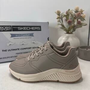 Skechers BOBS Arch Comfort B Sweet - A Bind Taupe 117560 Women 6 NWB
